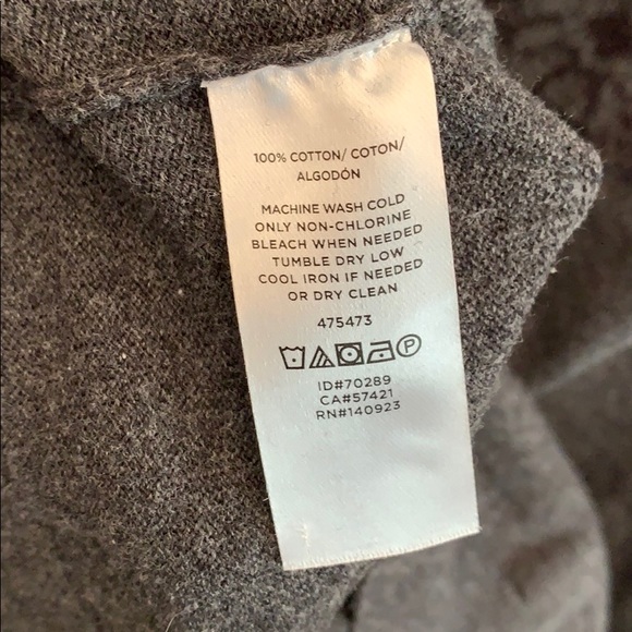 Loft Charcoal Lace Design Sweater - Picture 4 of 6